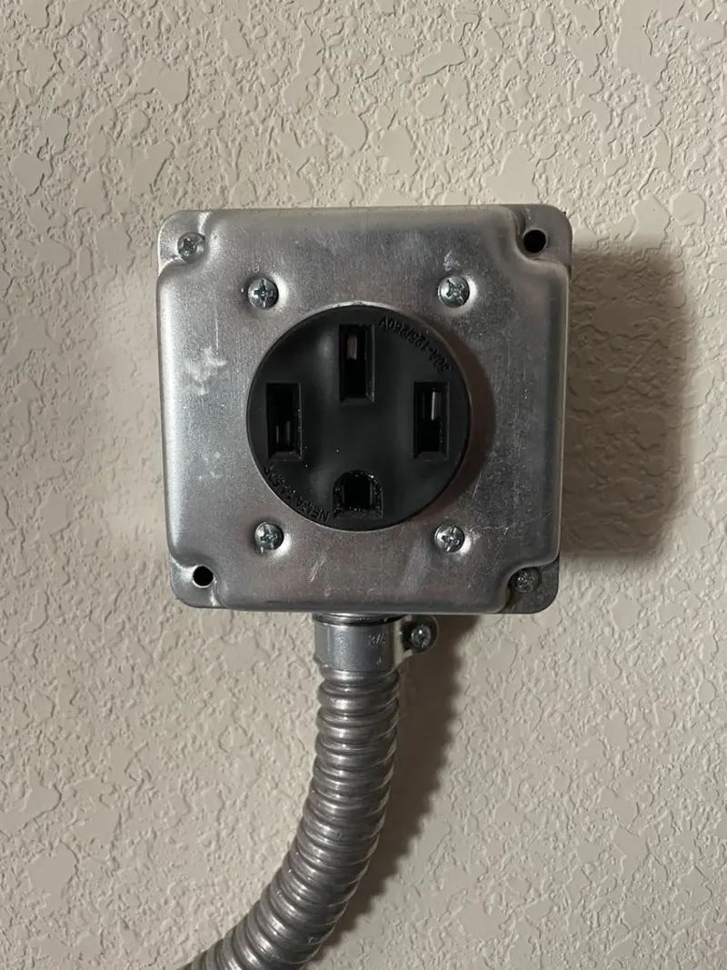 NEMA 14-50 outlet installed for Smart Home Electrical in Clinton